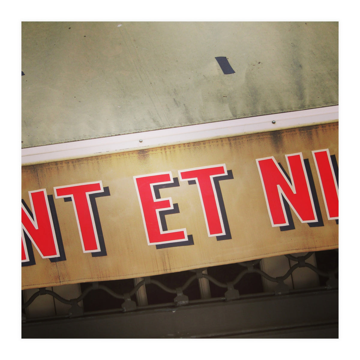 french painted sign (Print Only)