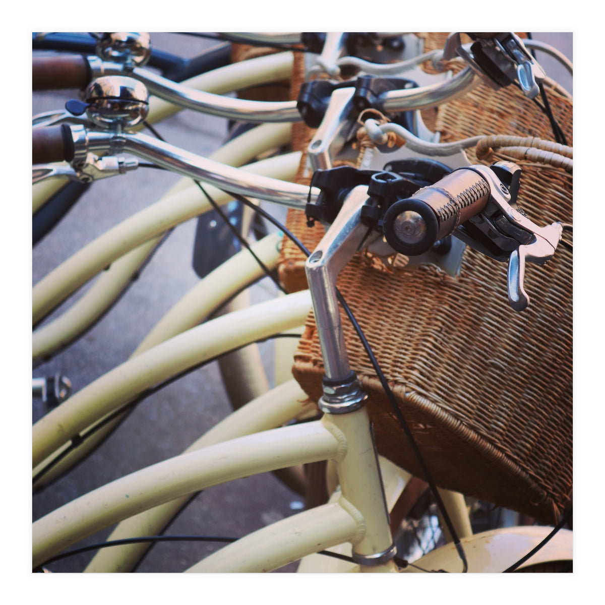 Stacks of bicycles (Print Only)