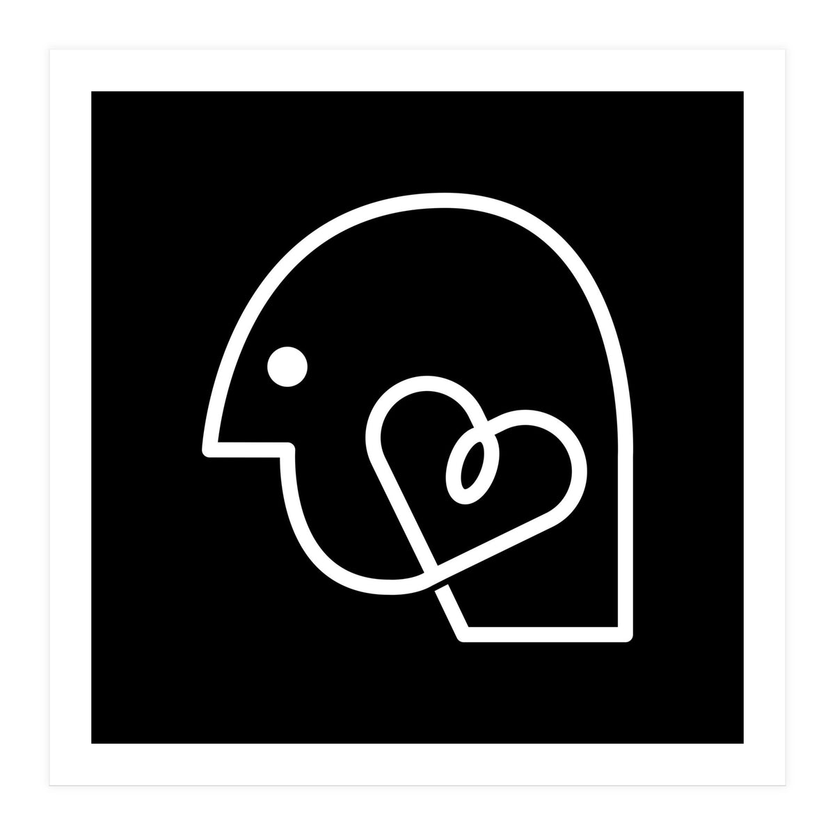 Head Heart_Black (Print Only)