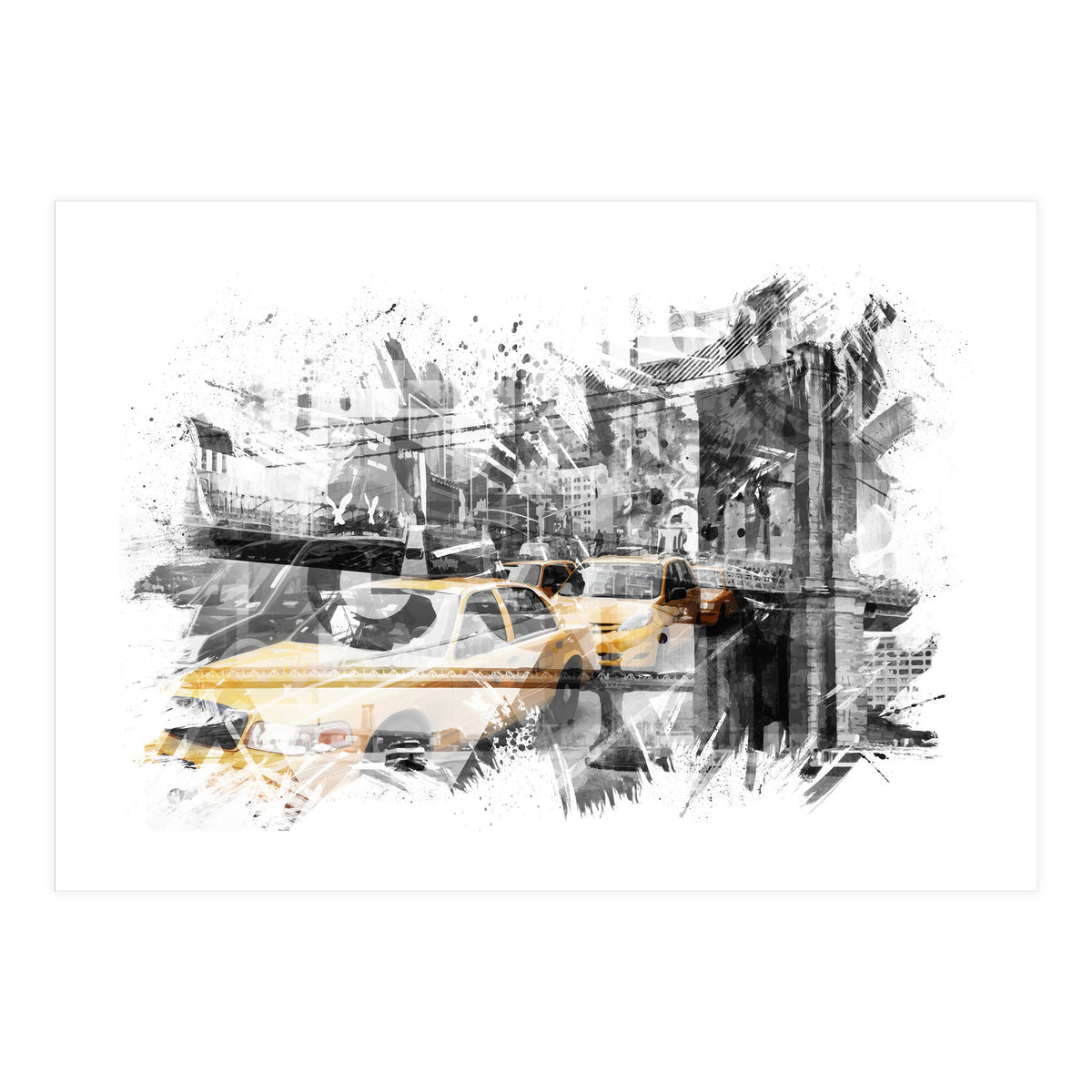 Modern Art NYC Collage  (Print Only)