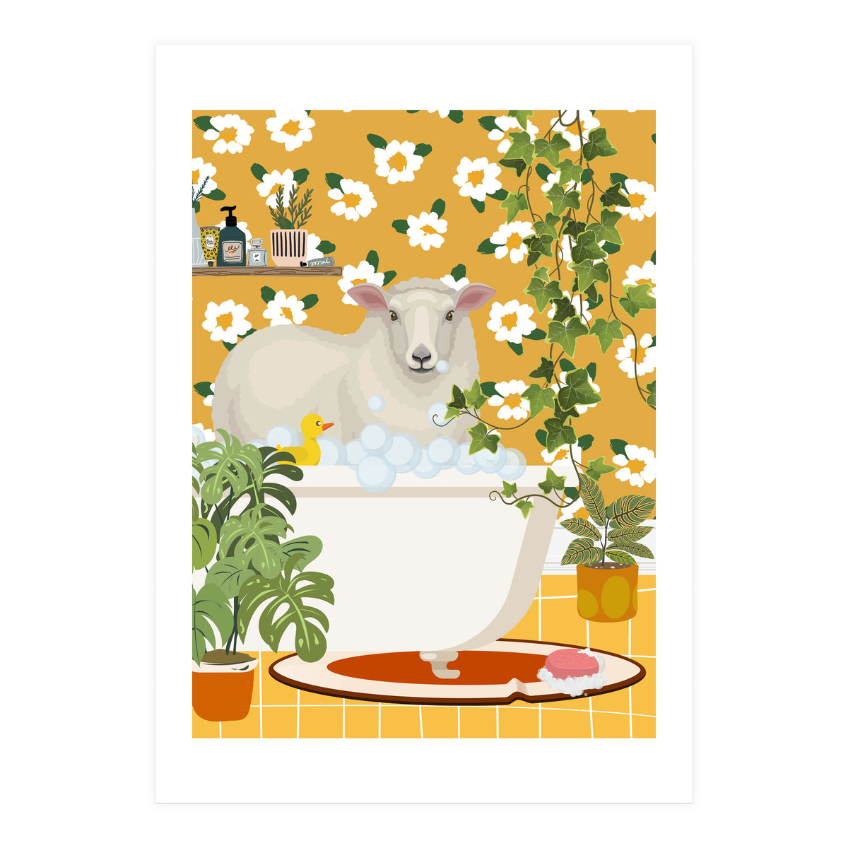 Sheep in My Bathtub (Print Only)
