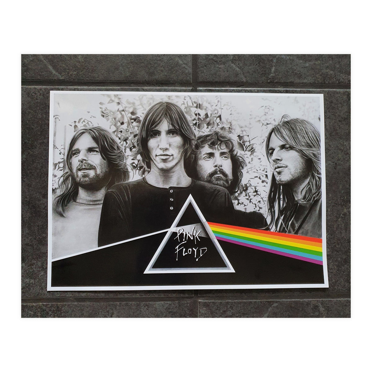 Pink Floyd DSOTM Pencil Portrait Print (Print Only)