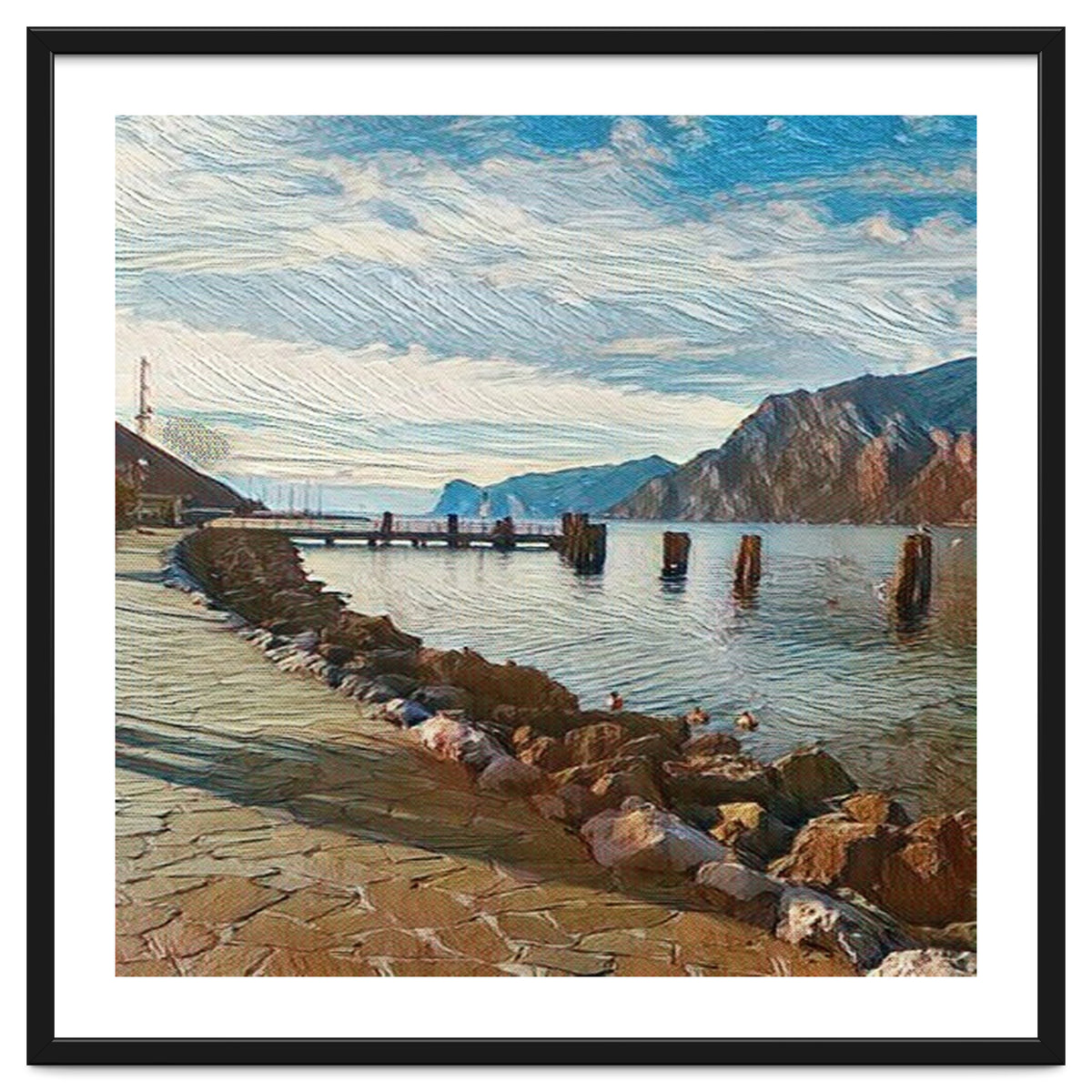 Ducks on Lake Garda, Italy.