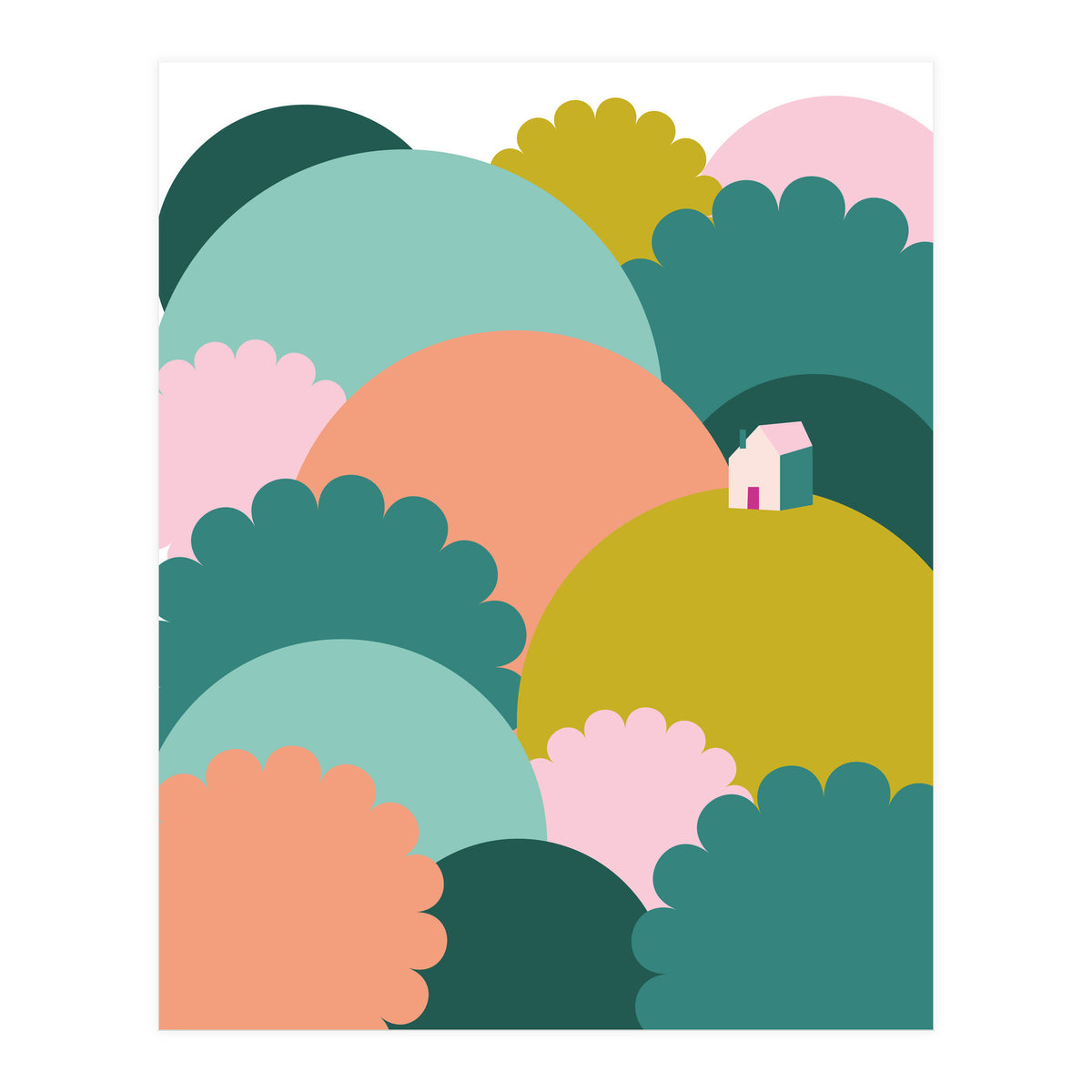 Mediterranean Landscape Colour1 Rgb  (Print Only)