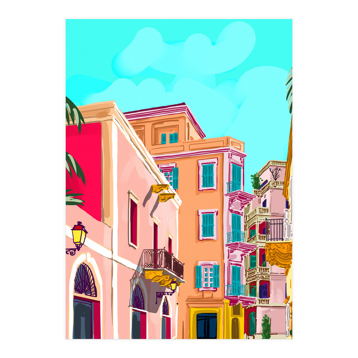 Colorful Houses (Print Only)