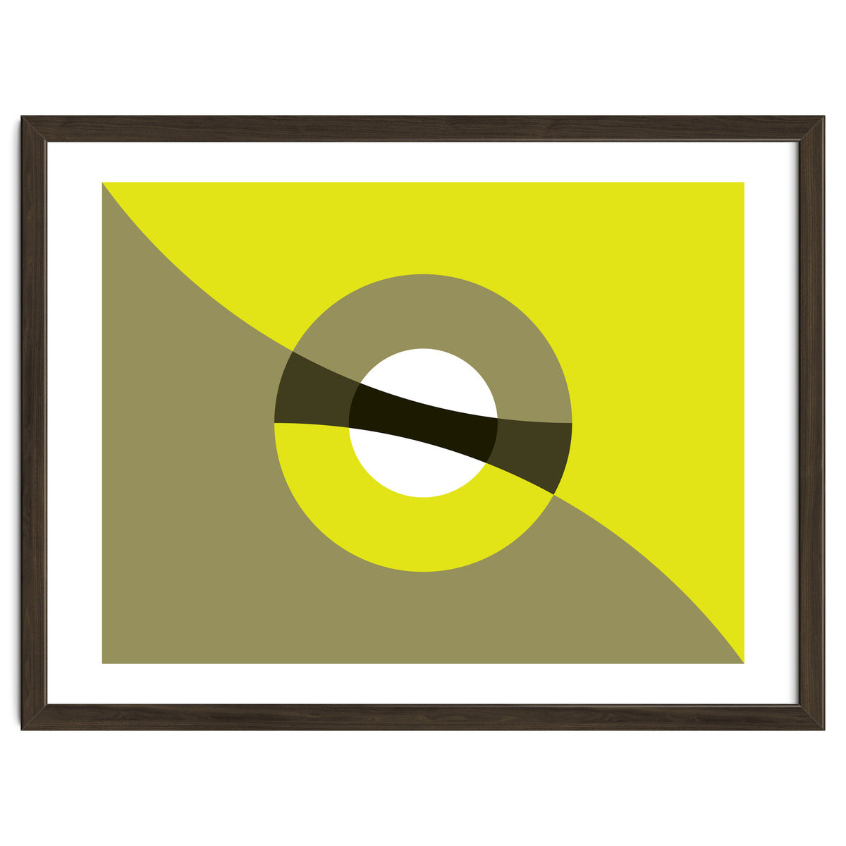 Geometric Shapes No. 44 -  mustard & beige