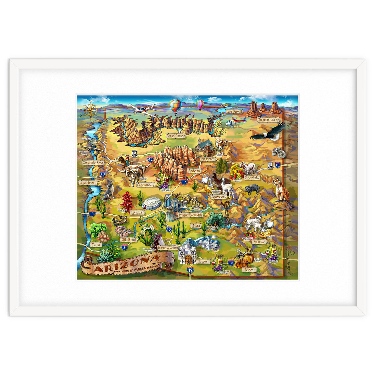 Arizona Illustrated Map