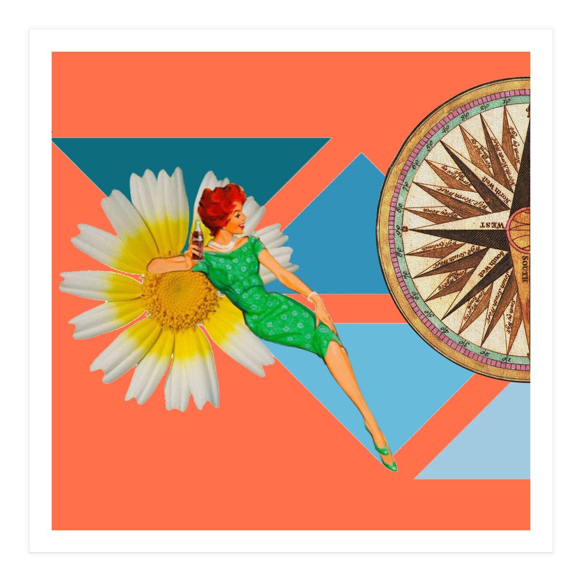 Daisy Orange (Print Only)
