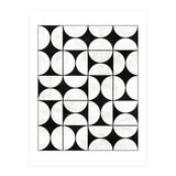 Mid-Century Modern Pattern No.2 - Black and White Concrete (Print Only) thumbnail