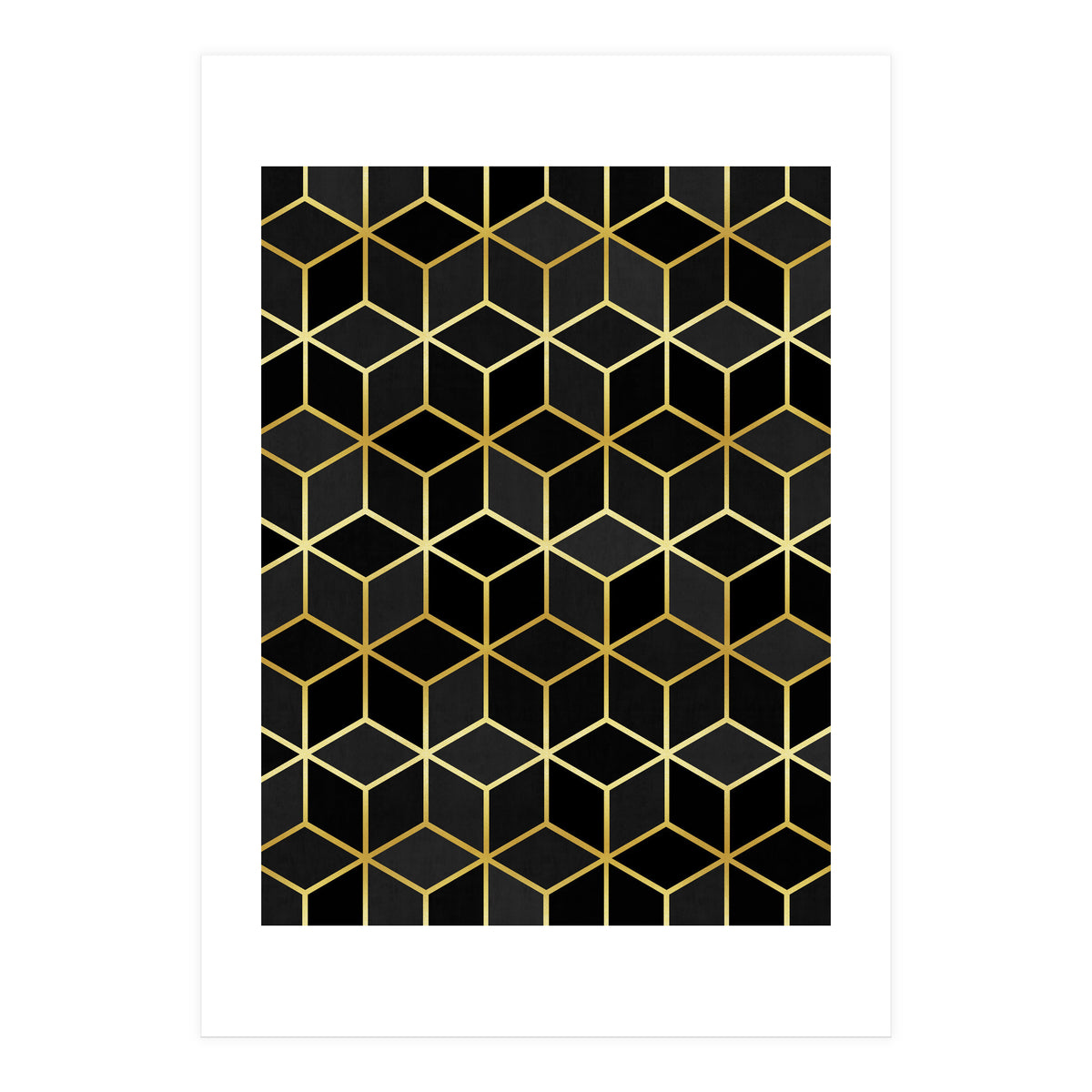Colorful and golden pattern IV (Print Only)