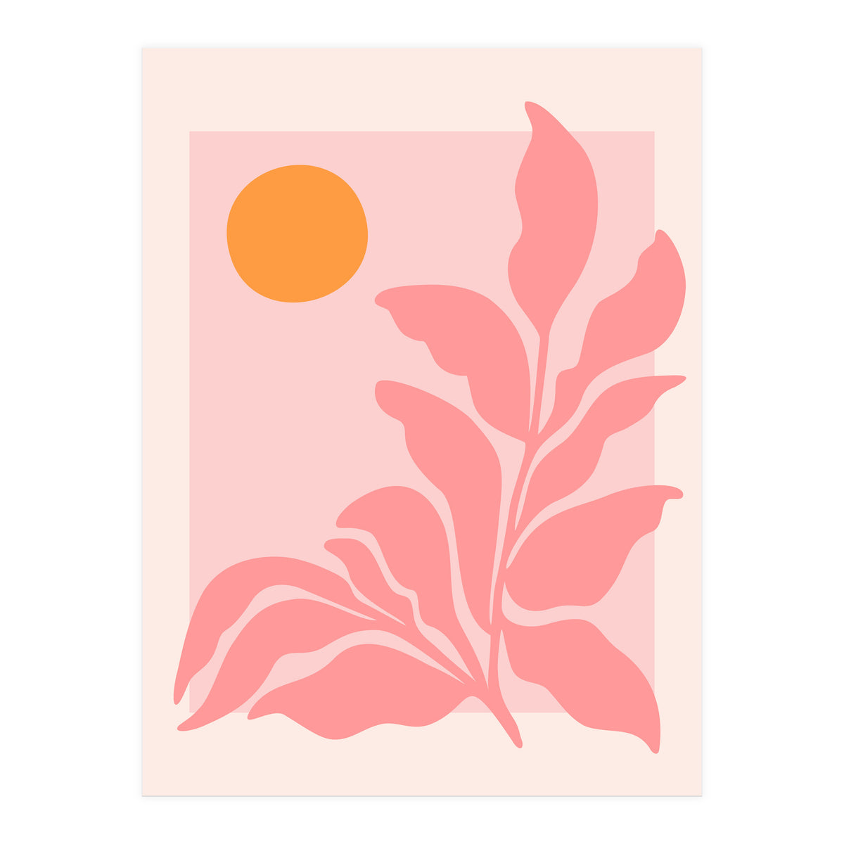 Sunny Pink Garden (Print Only)