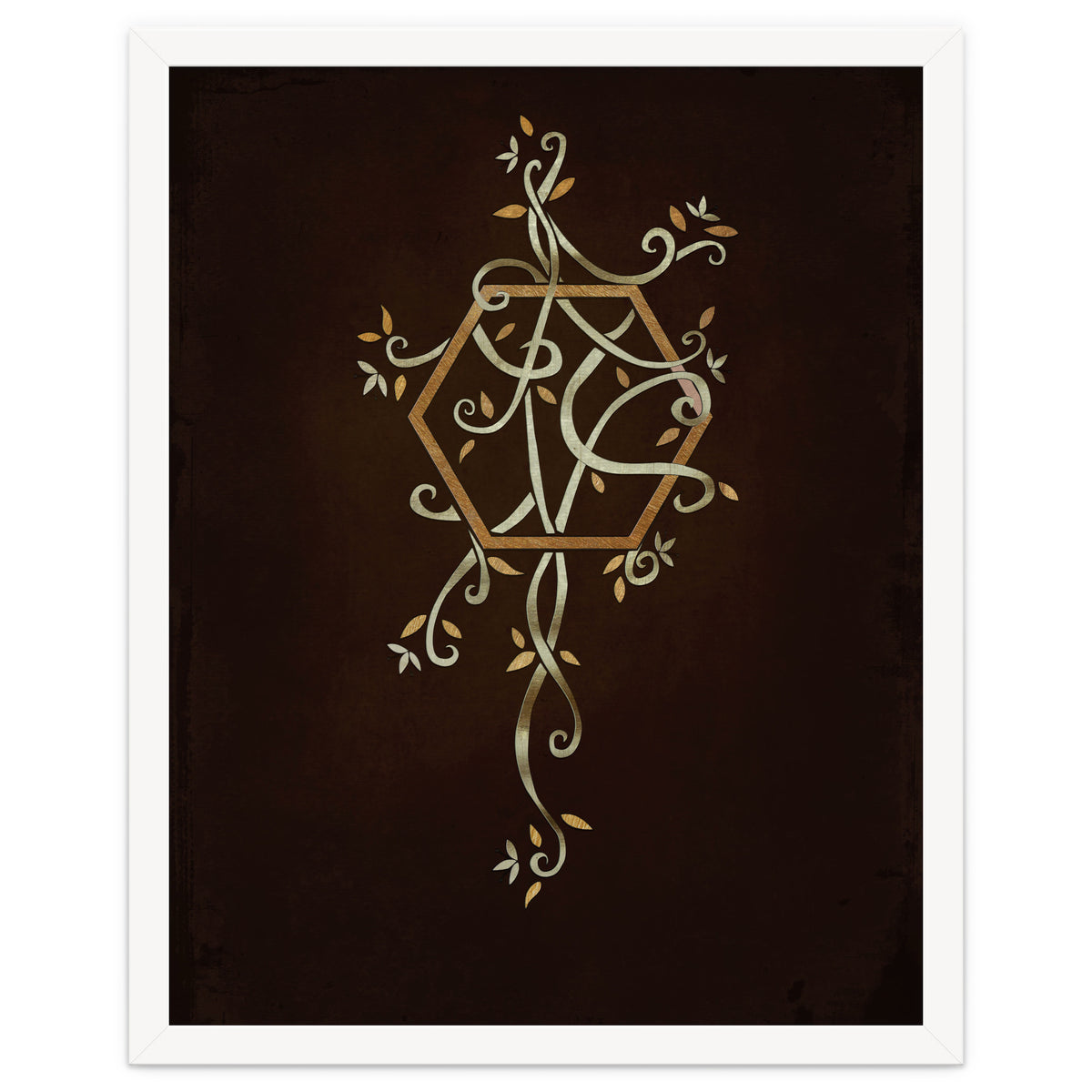 Flowering golden hexagon