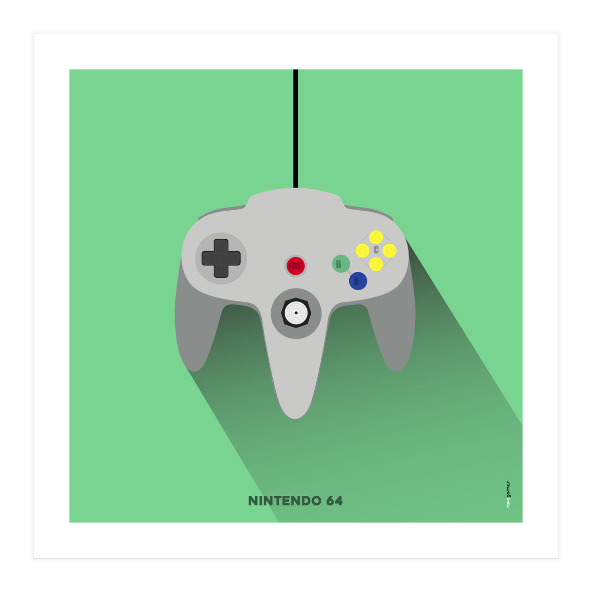 Joystick Videogames Nintendo 64 (Print Only)