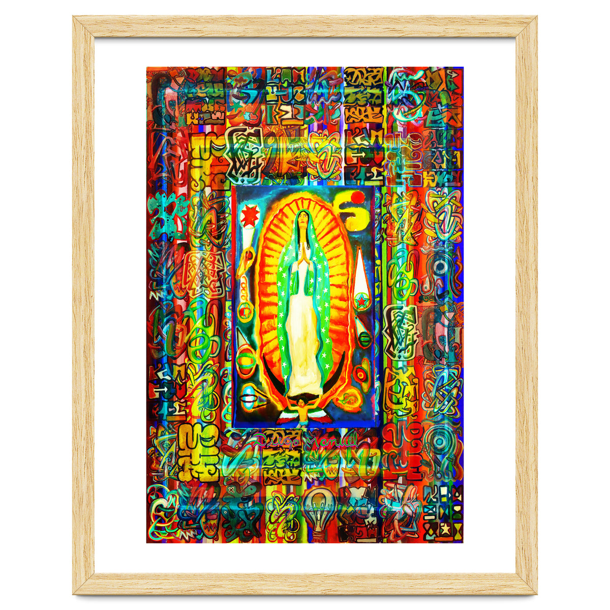 Graffiti Digital 2022 334 and Virgin of Guadalupe