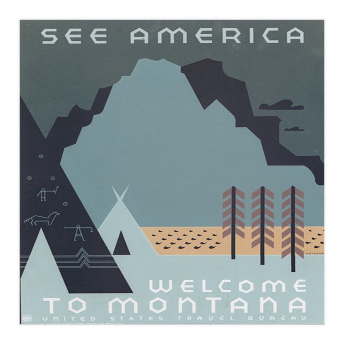 Welcome To Montana, USA. (Print Only)
