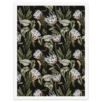 Dark pattern botanical boho