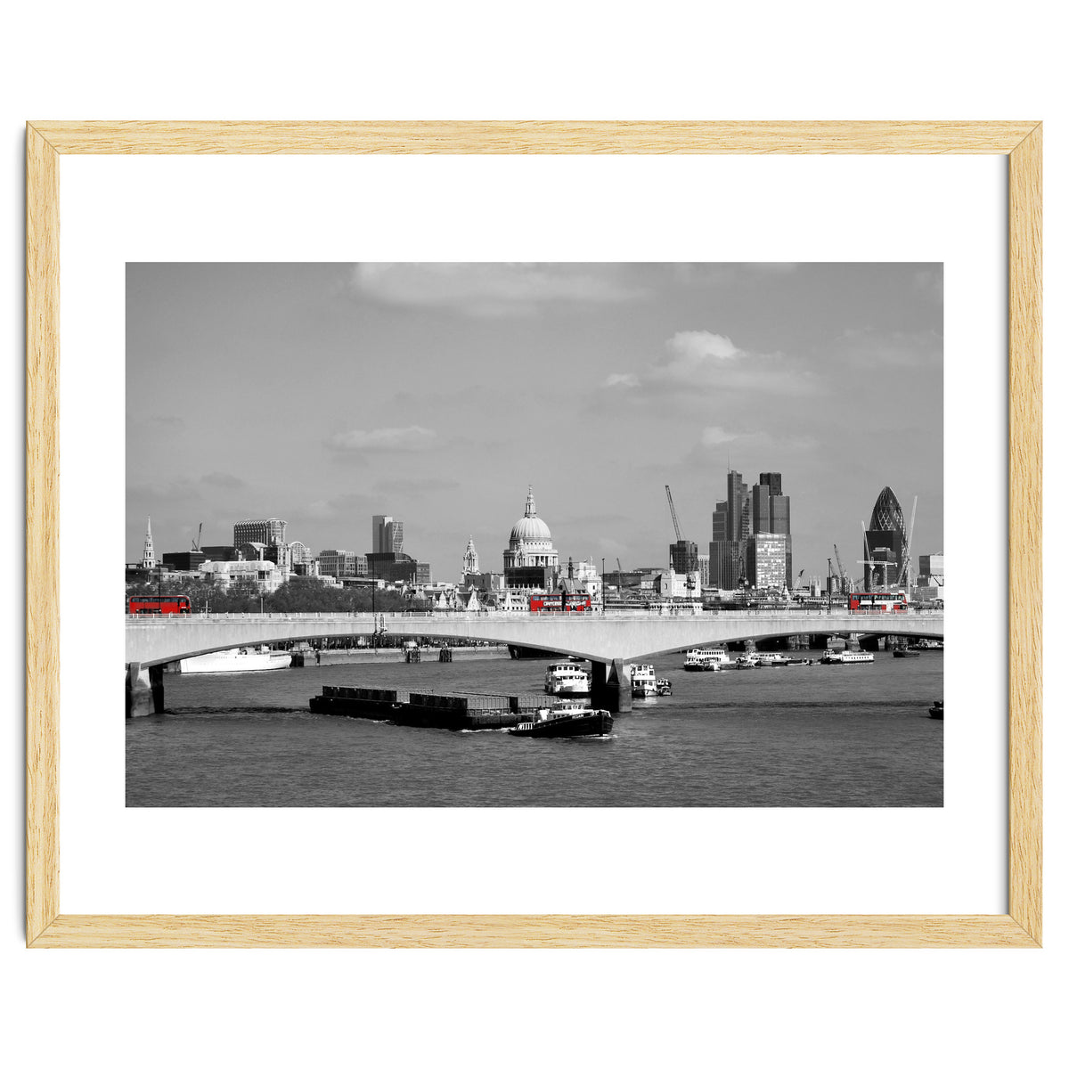 Red Buses London Thames