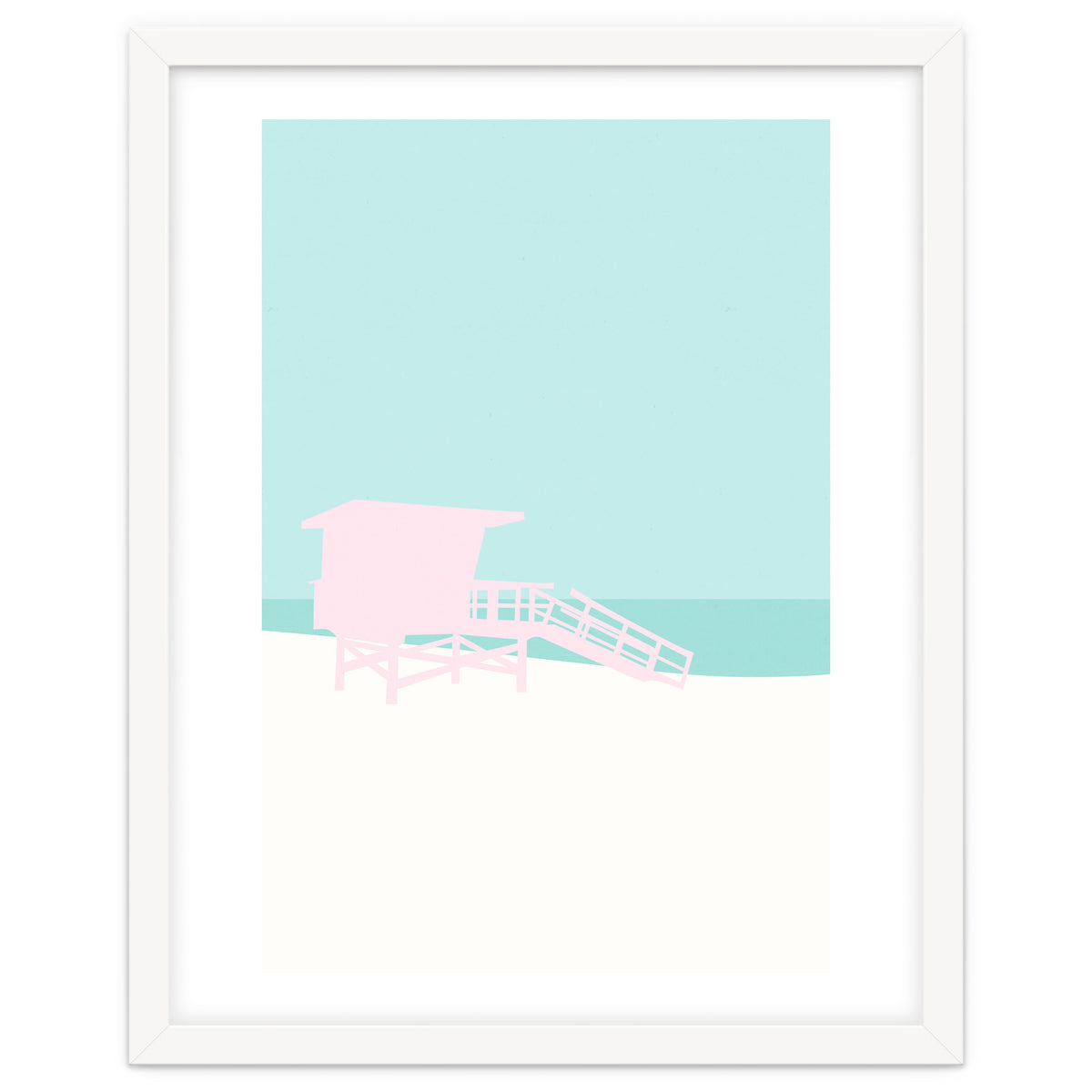 Minimal Lifeguard Tower - Turquoise Coast