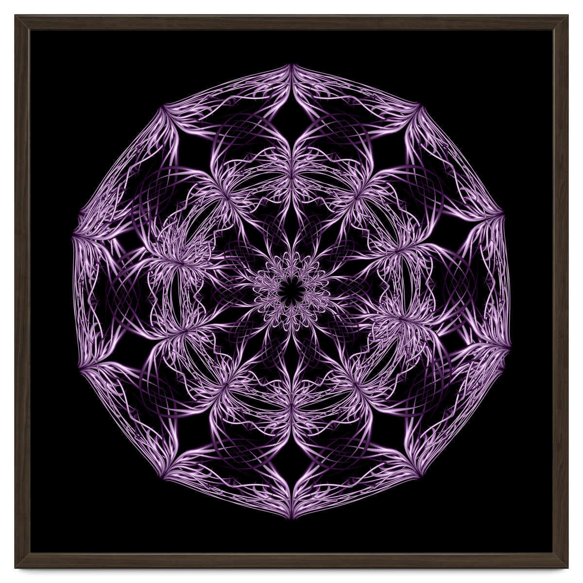 Mandala purple and black