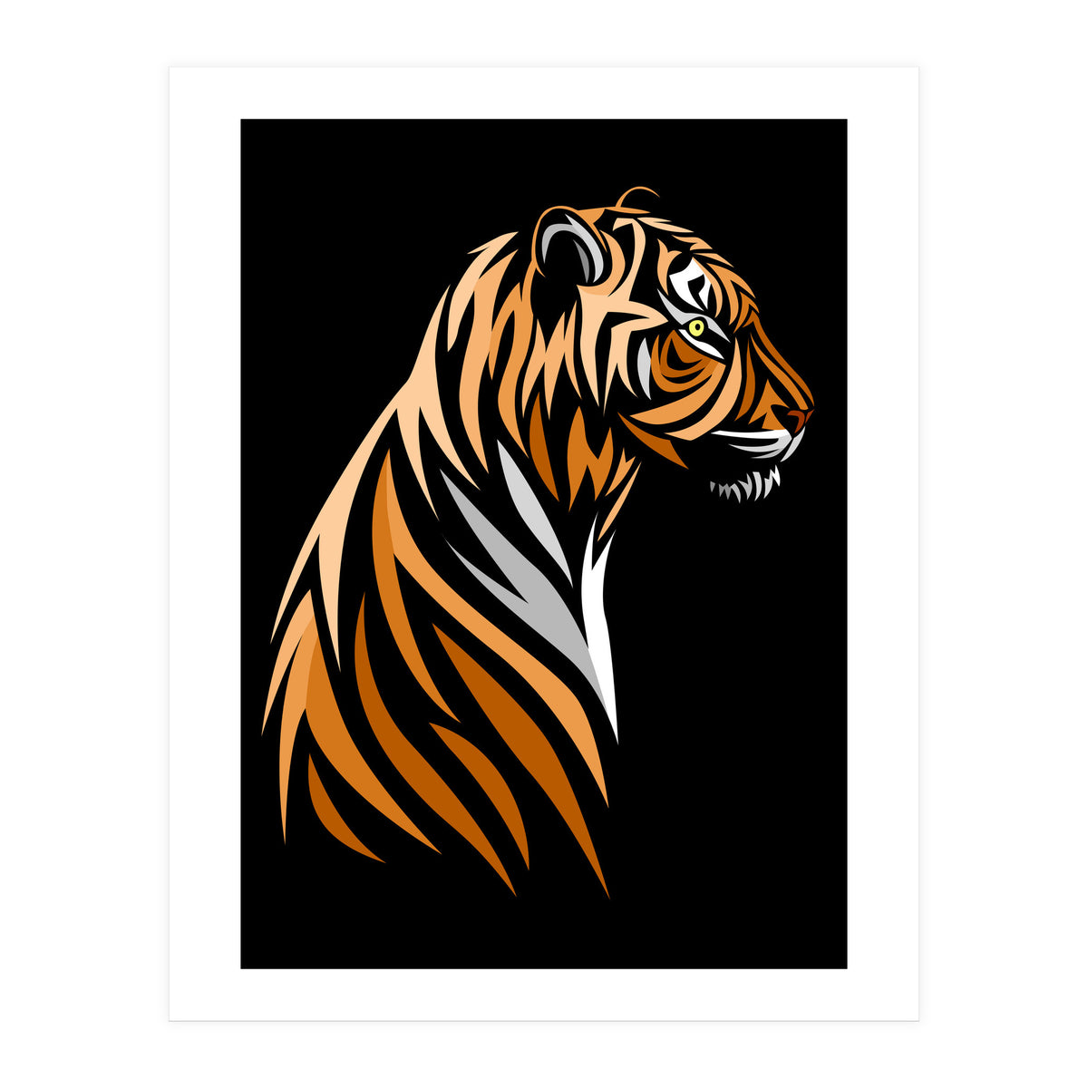 Tribal Tiger  (Print Only)