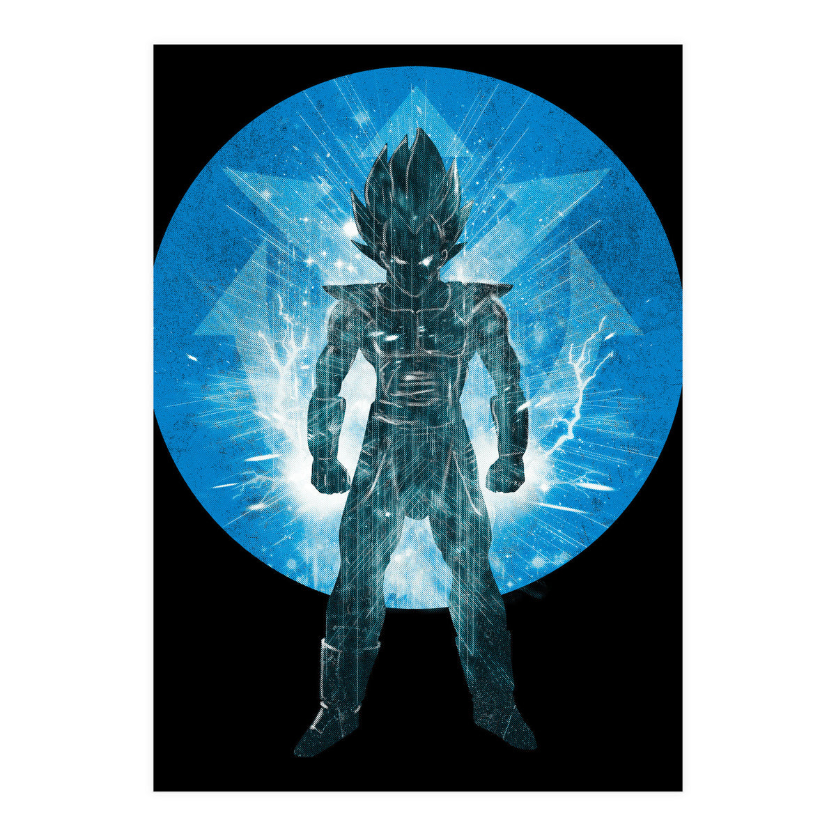 Blue Super Sayan V2 (Print Only)