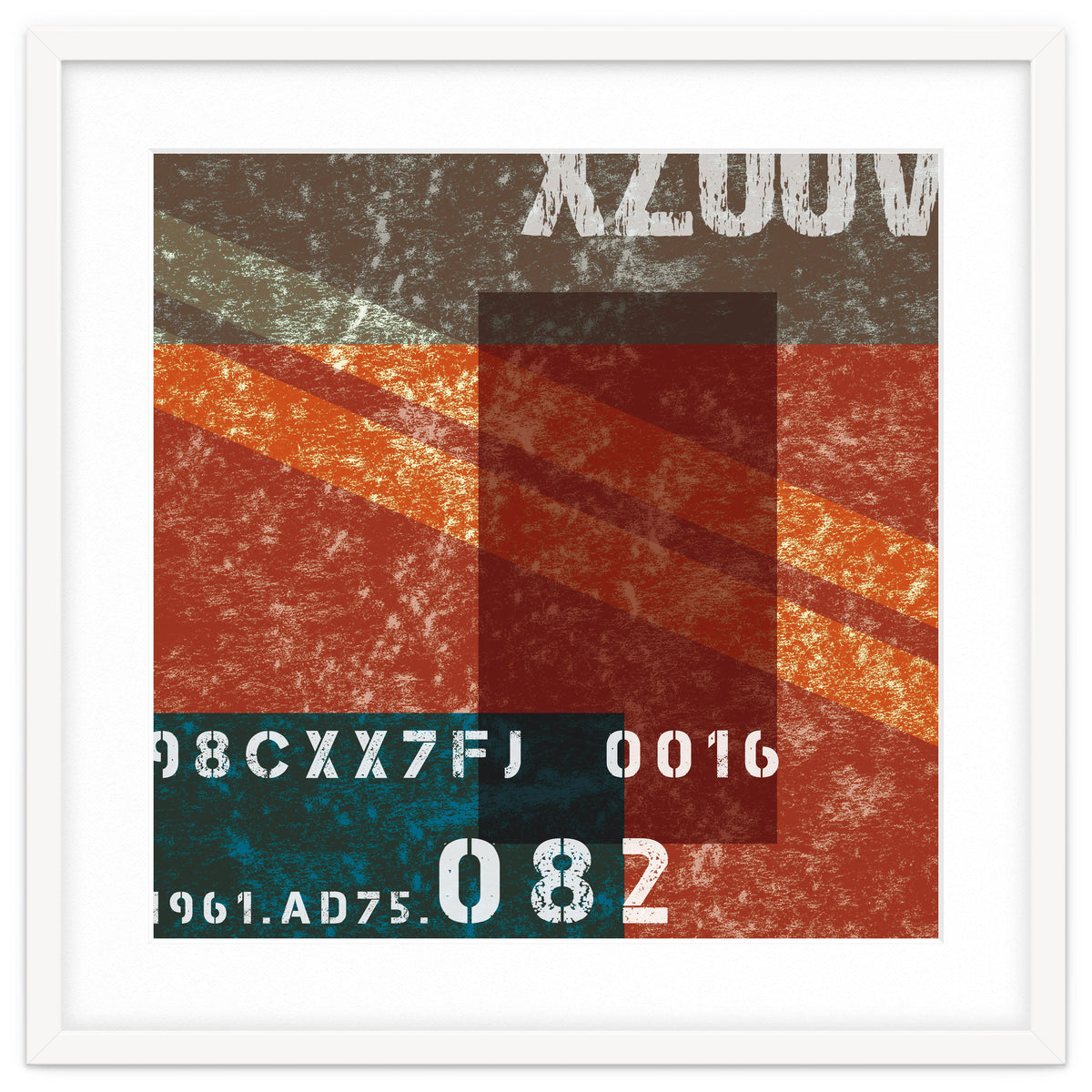 Abstract Industrial Red