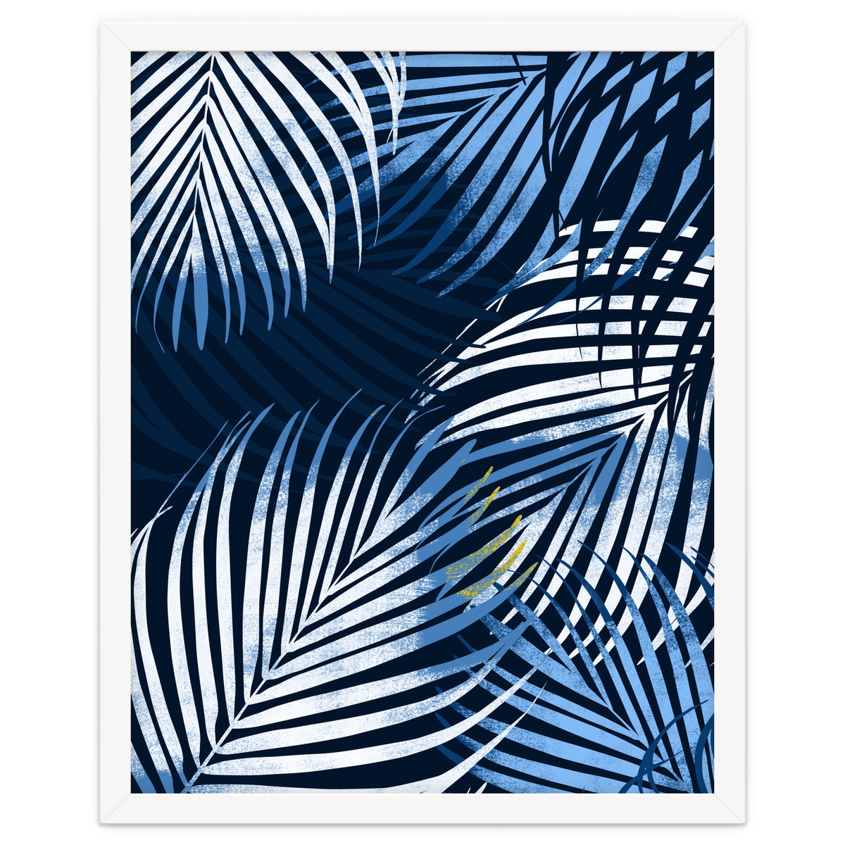 Palm Leaves Blue
