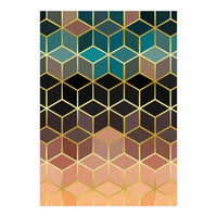 Colorful and golden pattern III (Print Only)