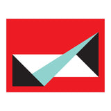 Geometric Shapes No. 49 -  teal, black & red (Print Only) thumbnail