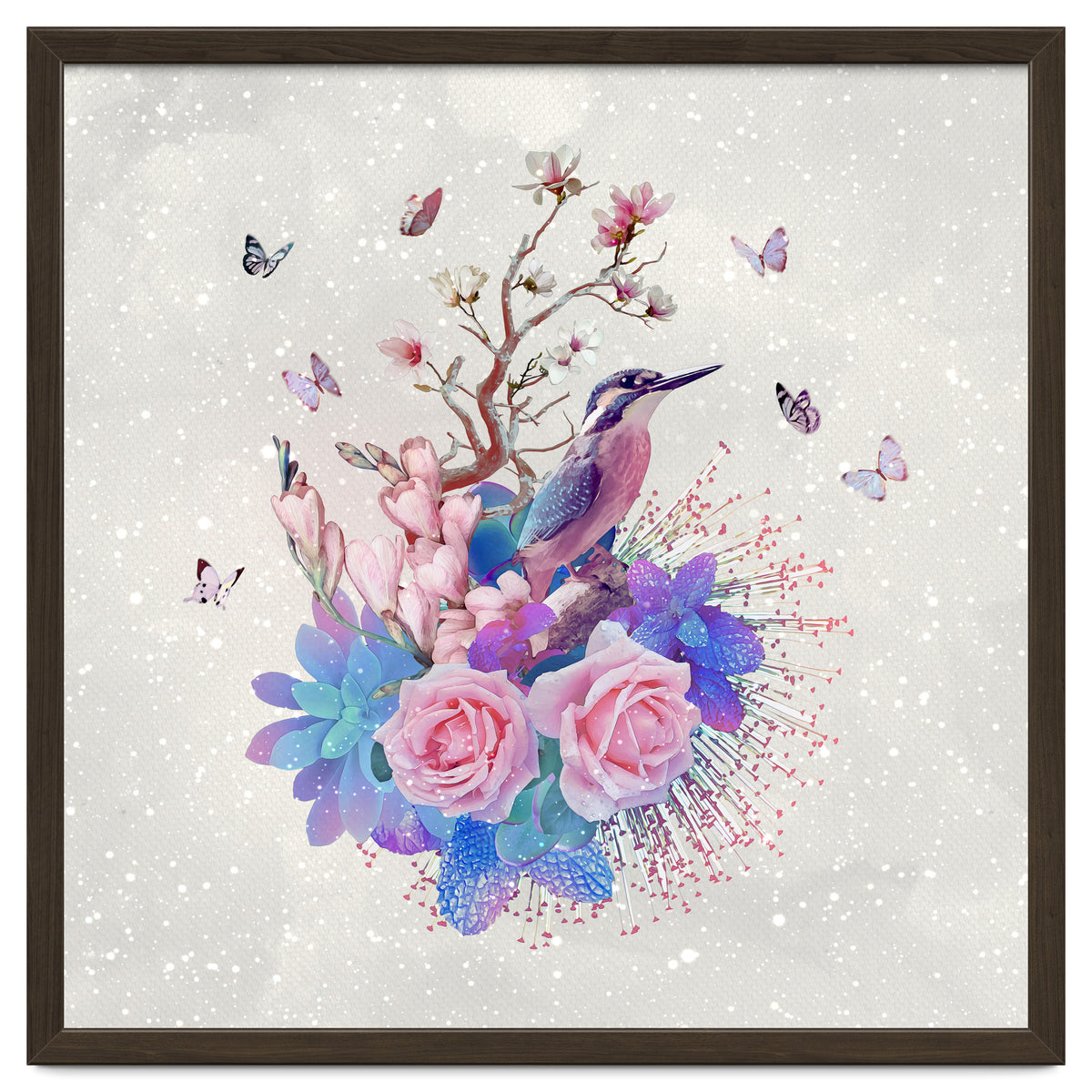Floral Alcedo Atthis