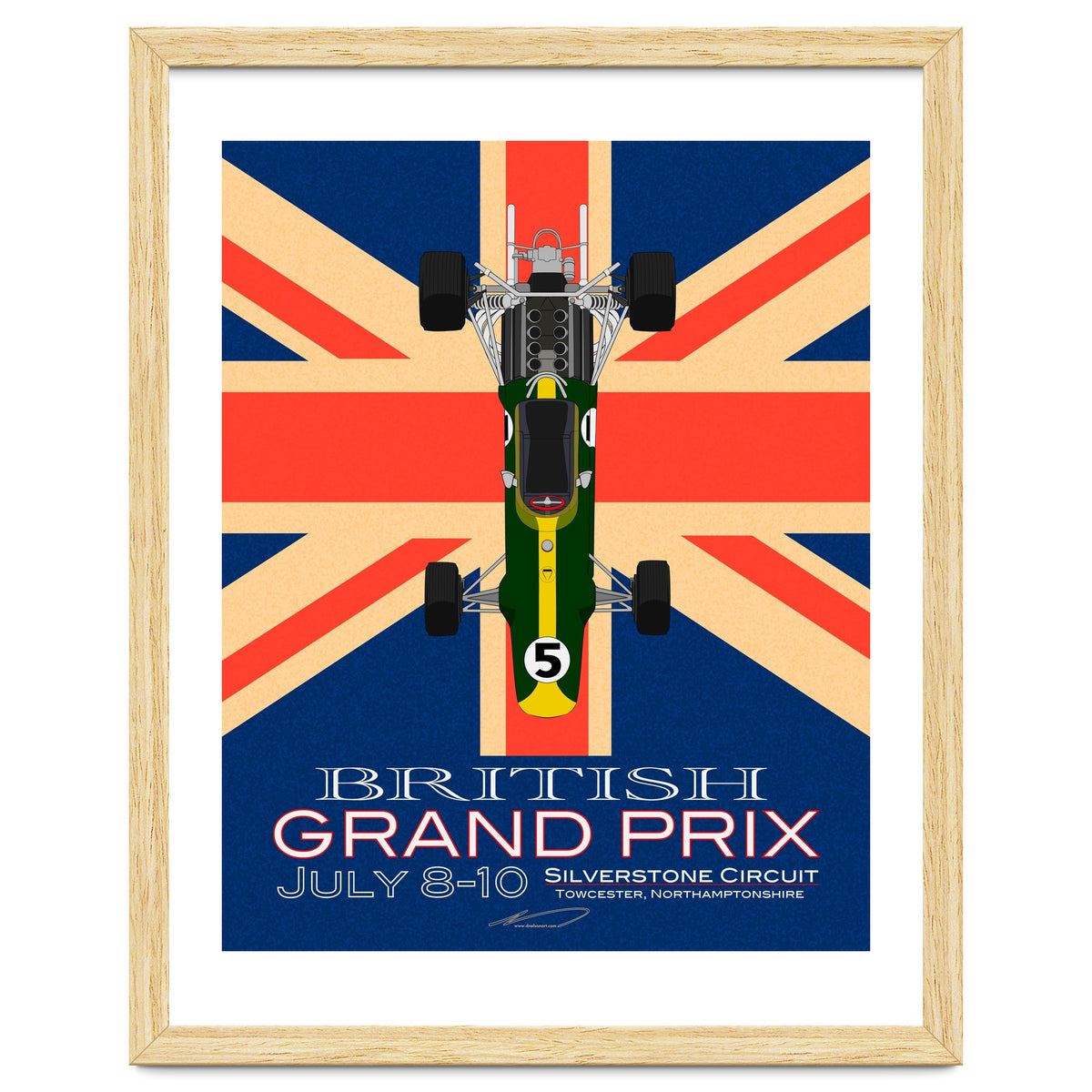 British Grand Prix poster