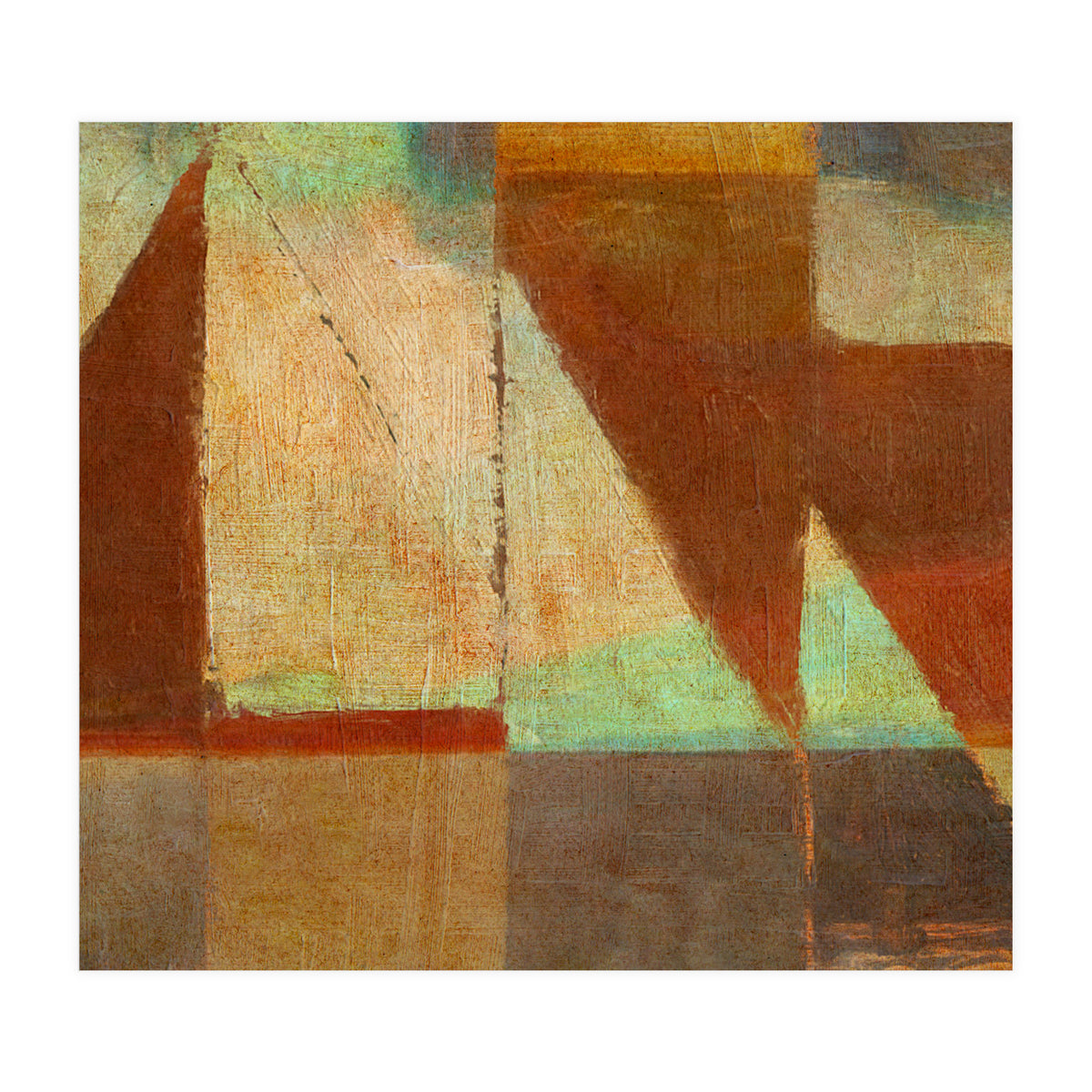 Tramonto Nel Porto (Print Only)