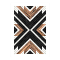 Urban Tribal Pattern No.1 - Concrete and Wood (Print Only)