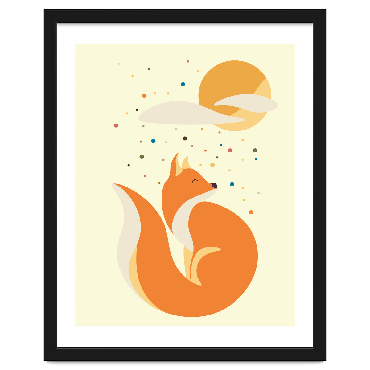 Foxy felt with the heart