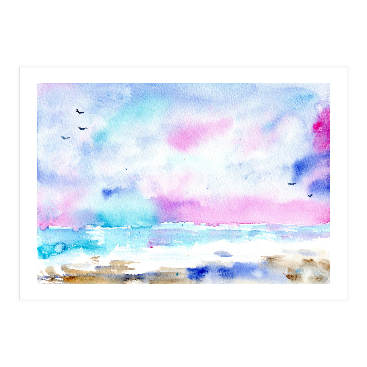 Tenderness of the sea || watercolor (Print Only)