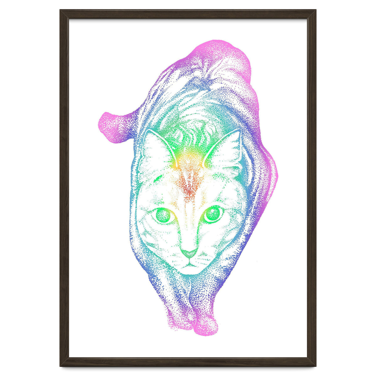 Rainbow Pastel Cat