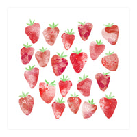 Strawberries Watercolor (Print Only)