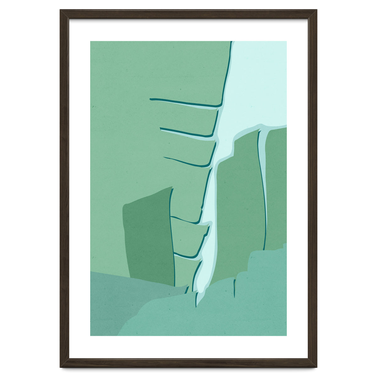 Abstract Banana Leaves One - Greener Eden