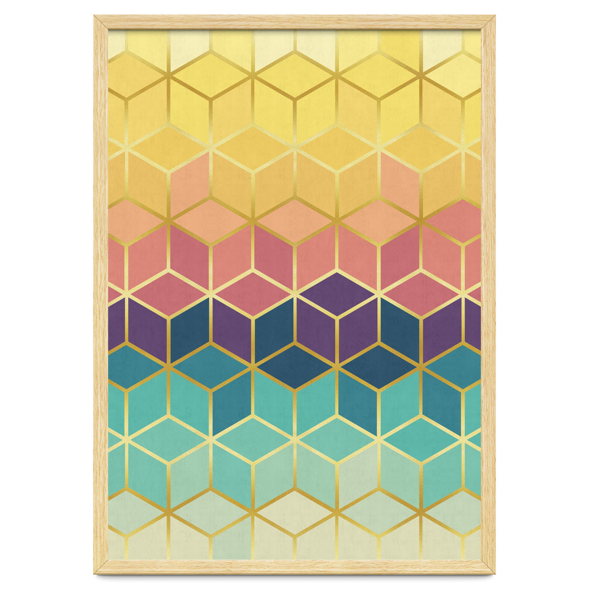 Colorful and golden pattern I