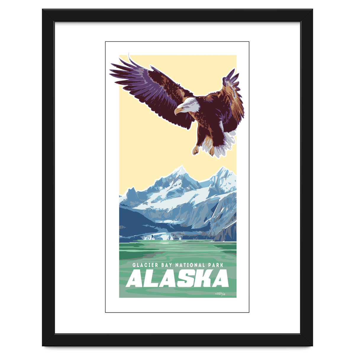 Alaskan Eagle Poster