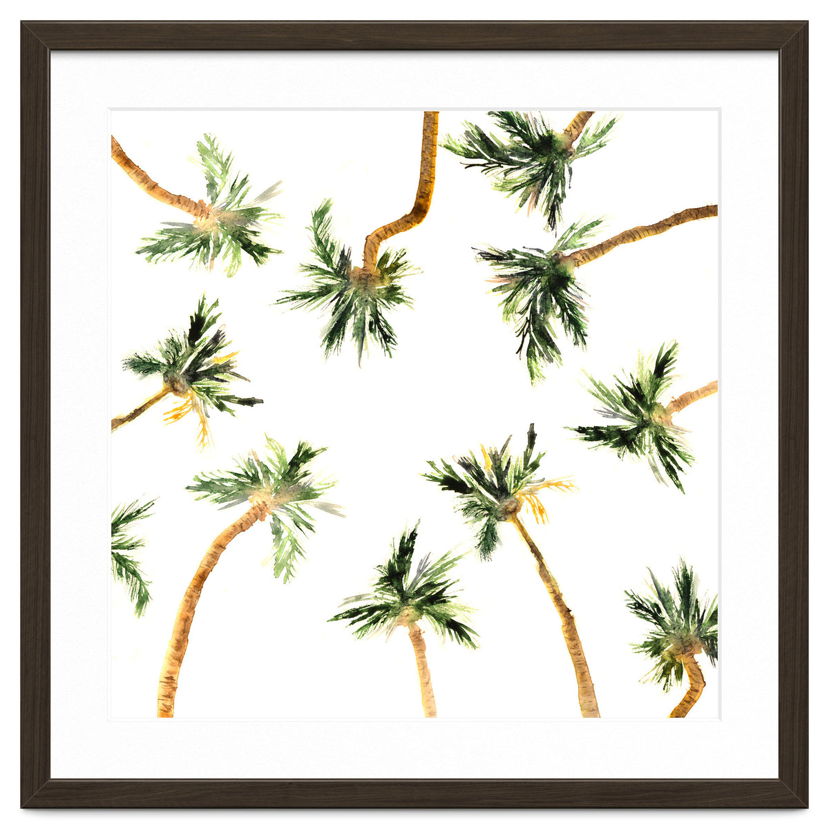 Under the coconut palms || watercolor