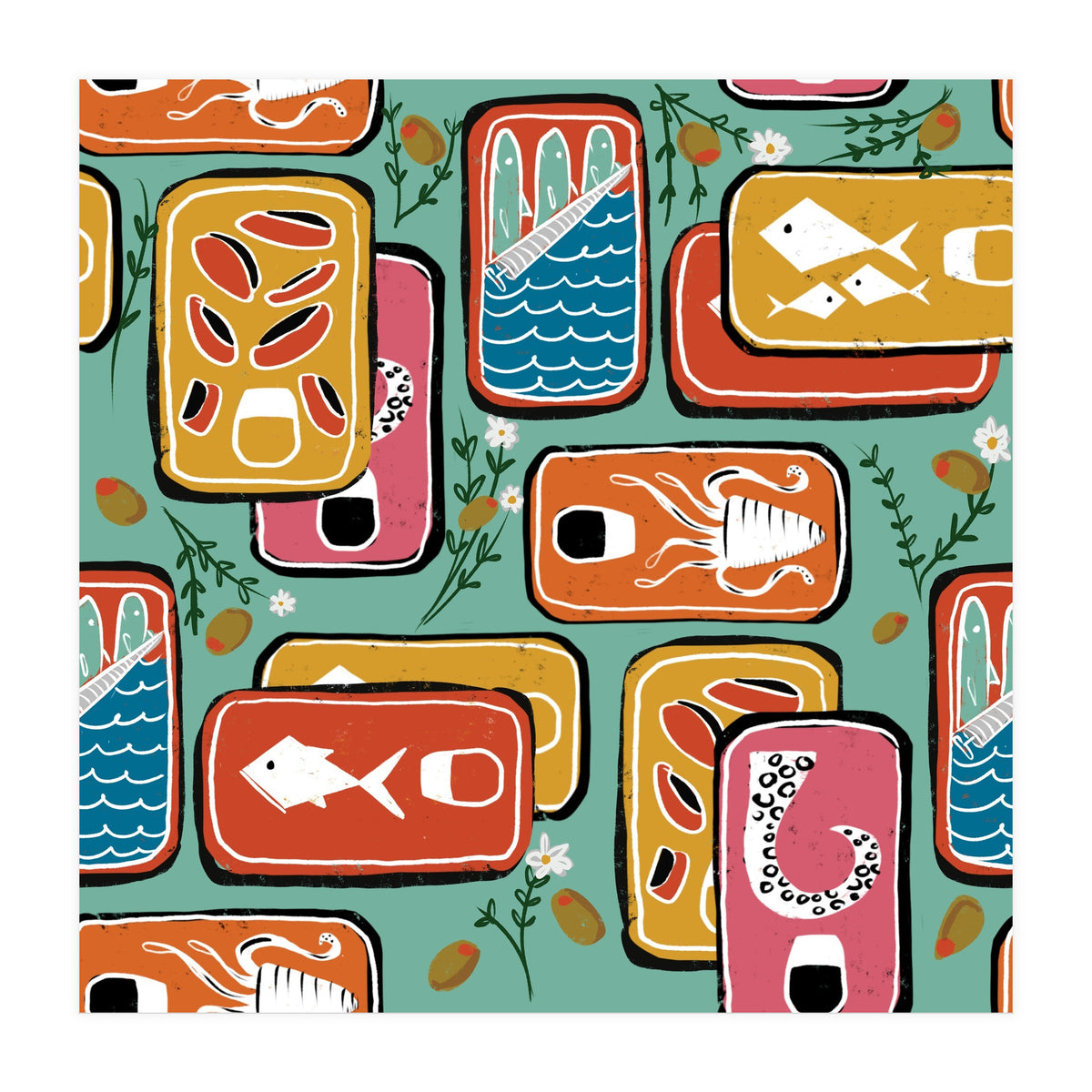 Canned Goods Blue Cadet (Print Only)