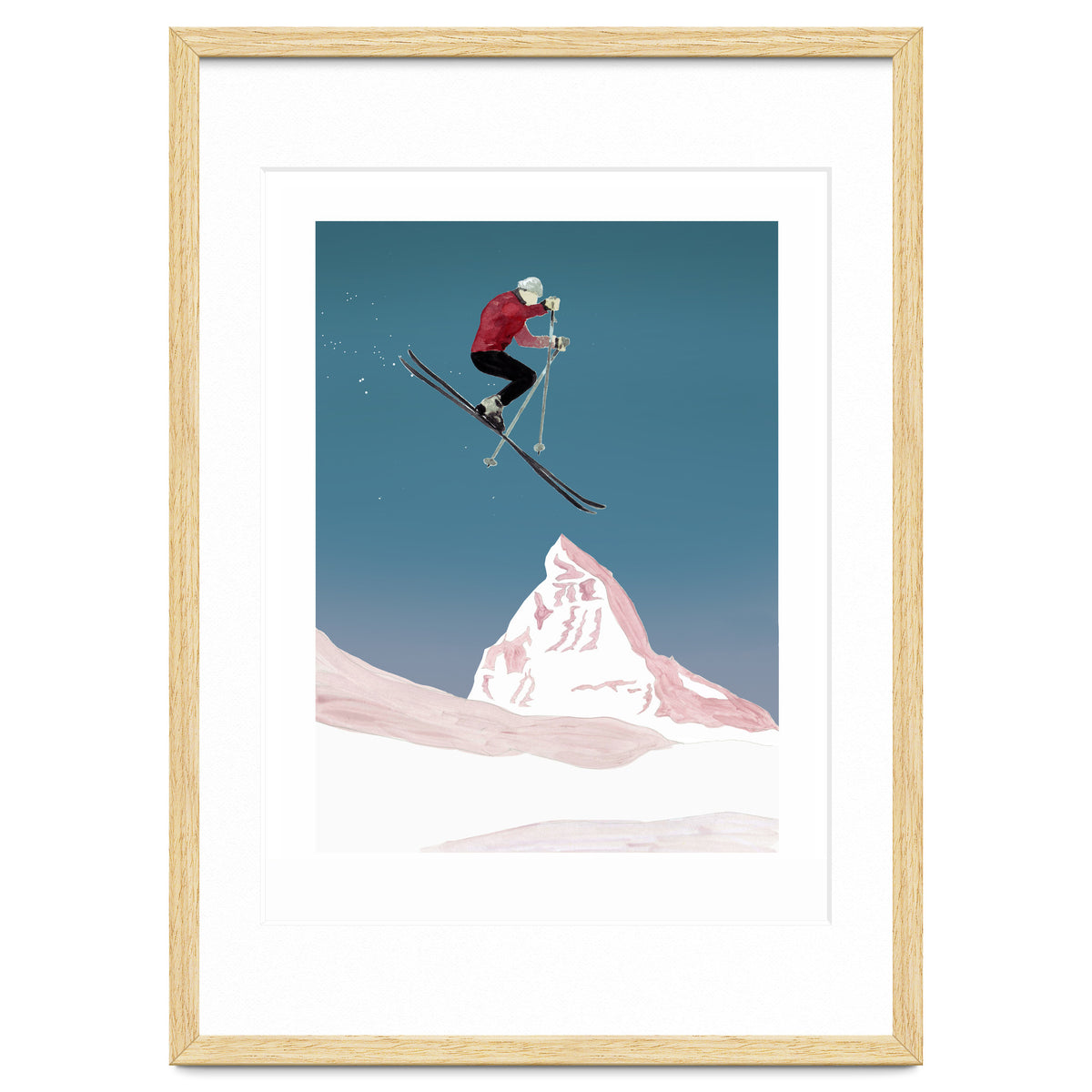 Mountain Love Skier