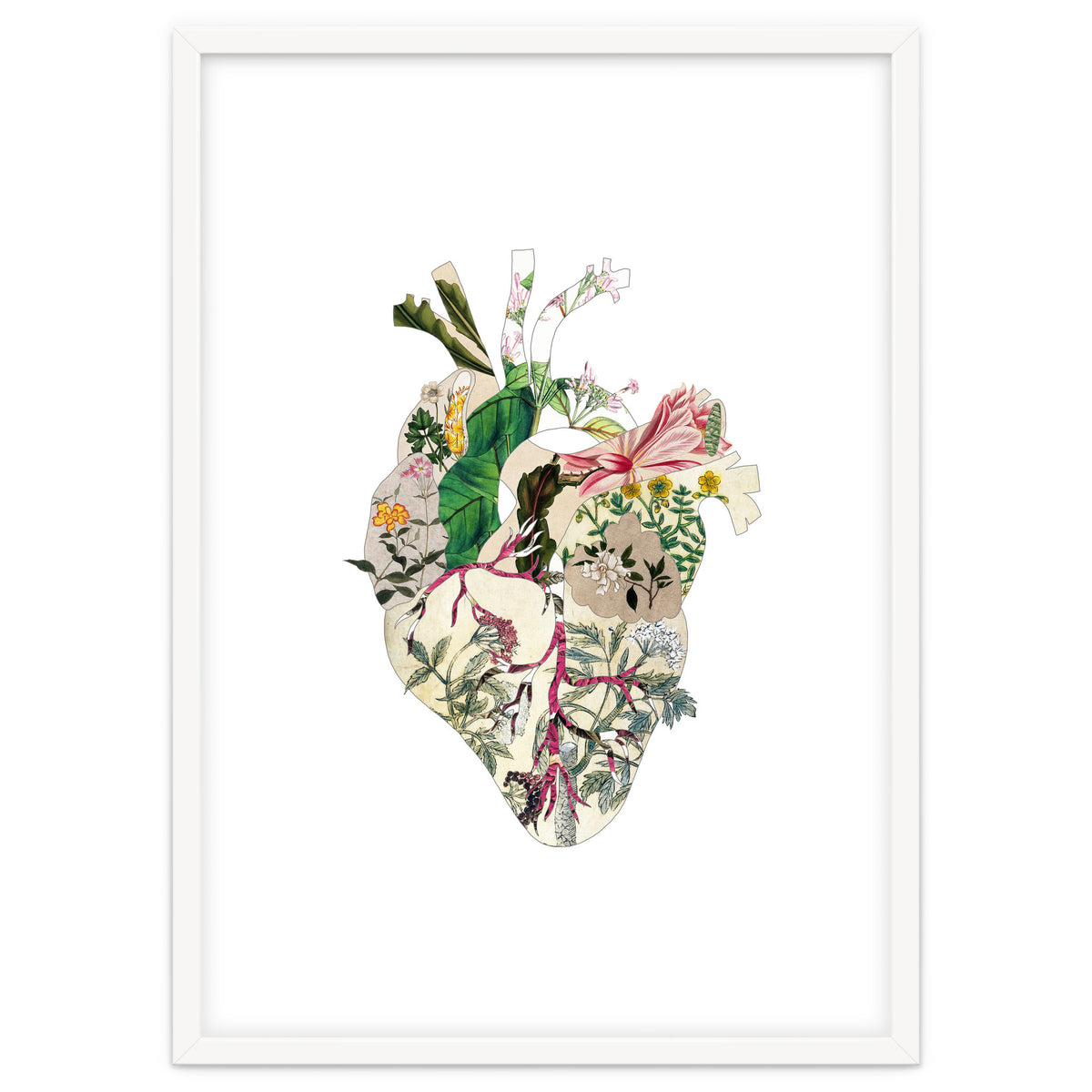 Vintage Botanical Heart