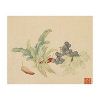 Wang Chengyu ~ Flowers And Vegetables, Vegetables, Fruits, Peppers, Millet Hot, Grapes, Spinach (Print Only)