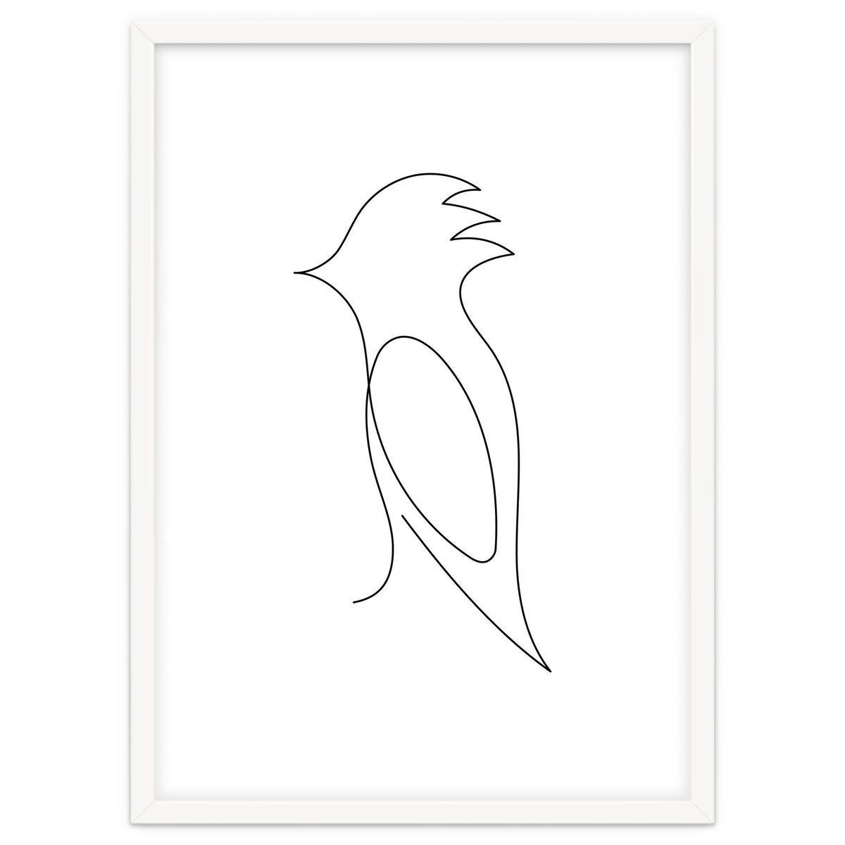 One Line Art Bird