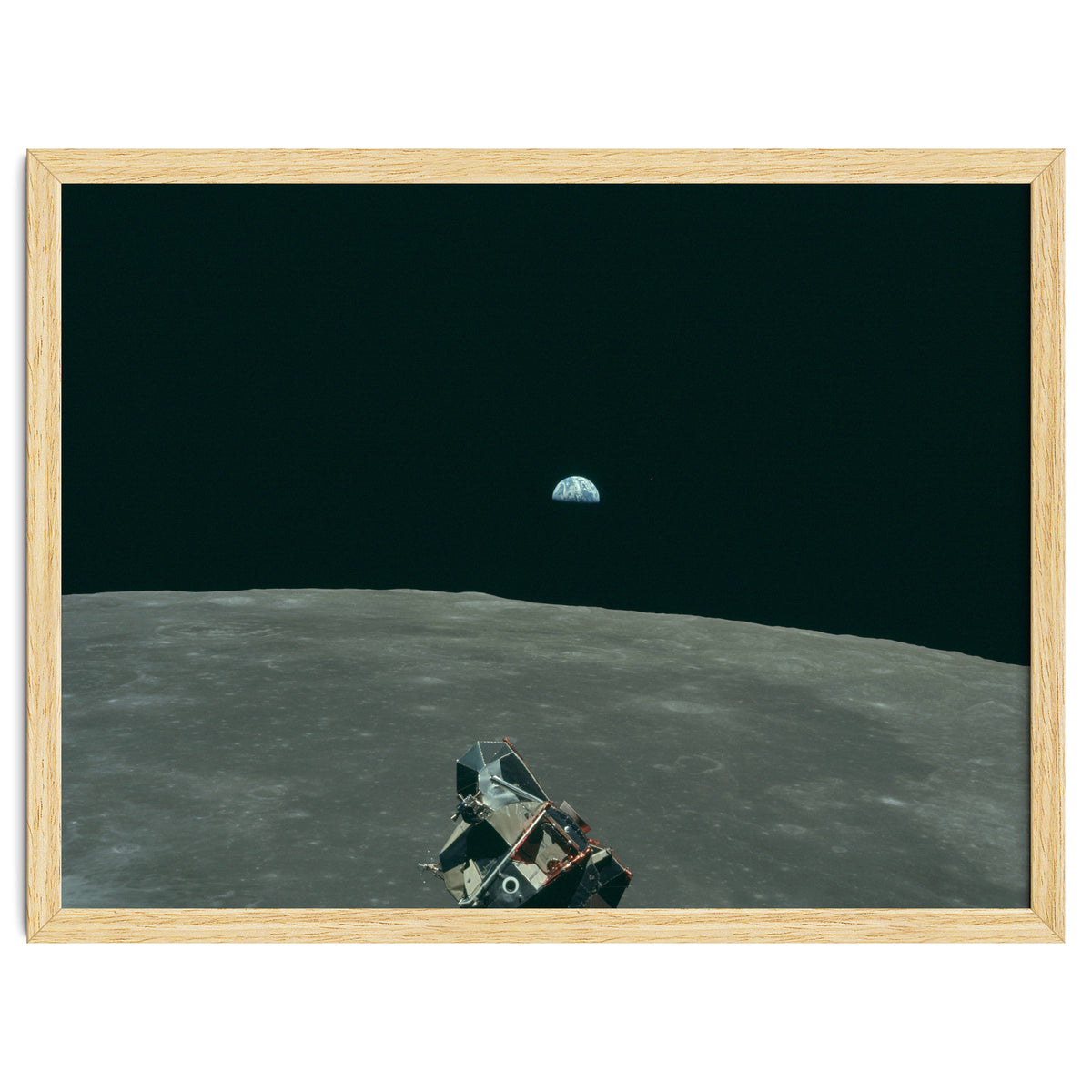 Earth, Moon And Lunar Module, As11 44 6643