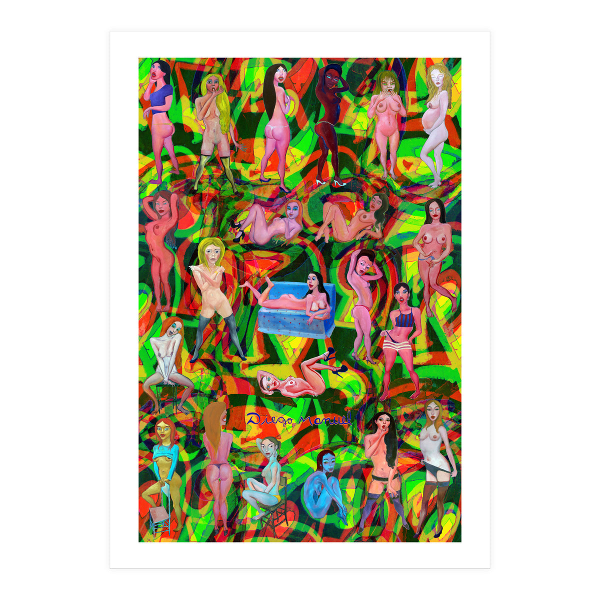 Chicas 3d 7 (Print Only)