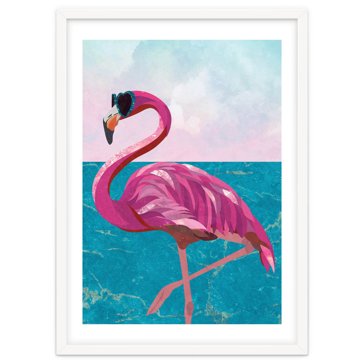 Flamingo on holiday