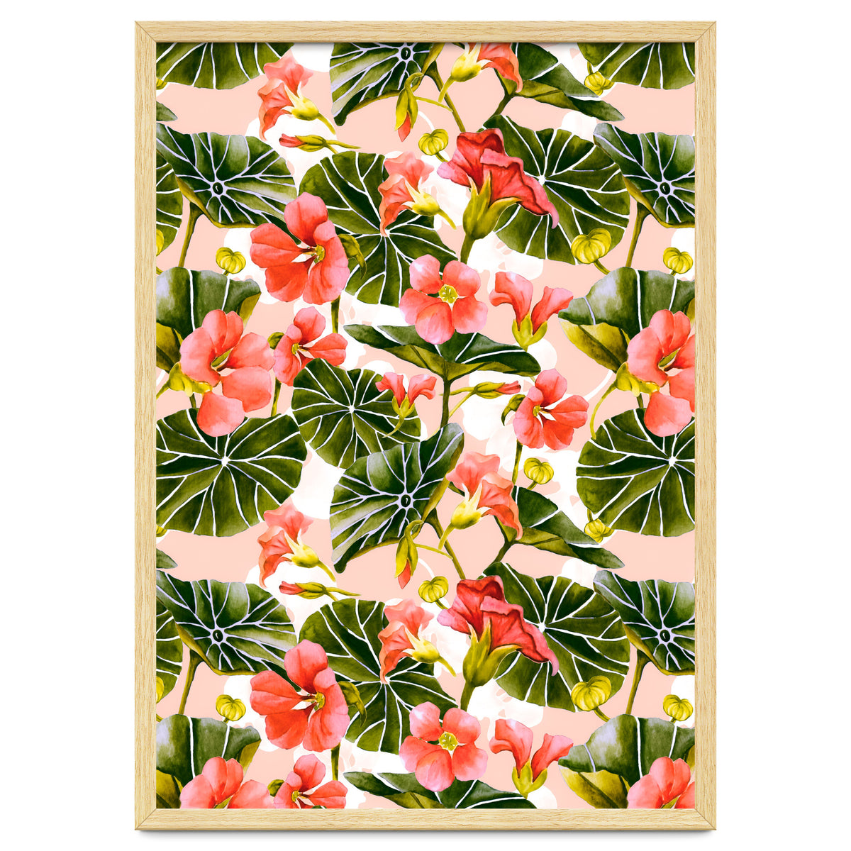 Nasturtiums watercolor 03